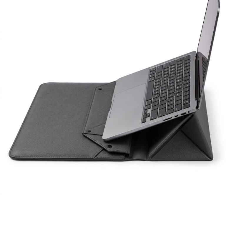 2-in-1 Waterproof Laptop Sleeve with Built-In Magnetic Ergonomic Stand